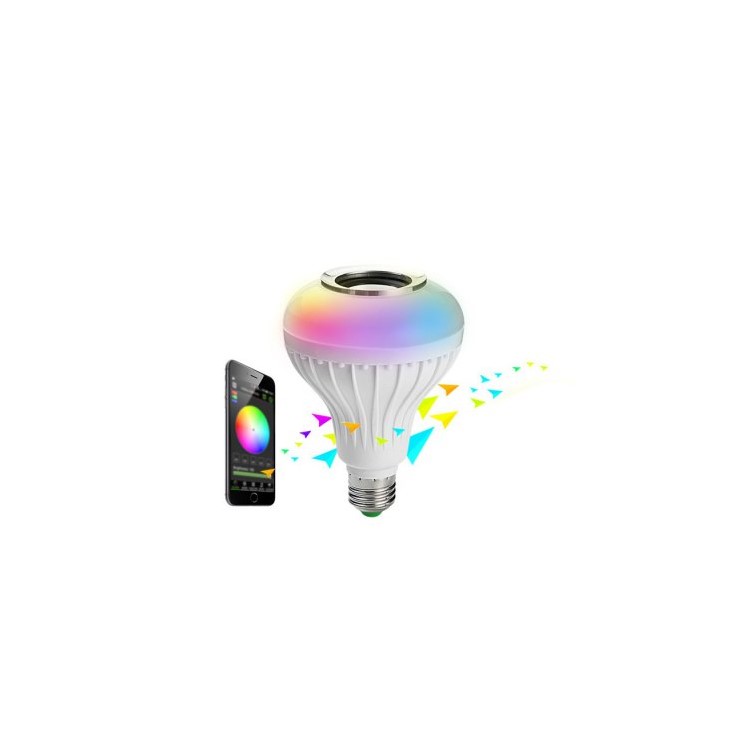YK0060 RGB Color Bulb E27 Bluetooth Wireless Smart Music Player Audio Speaker Lamp with Remote Control-8