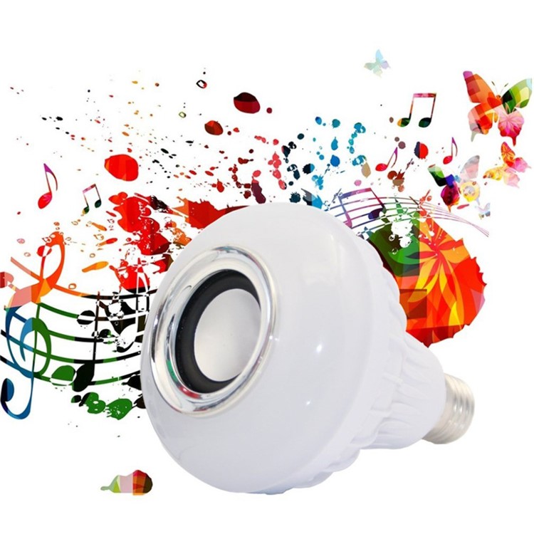 YK0060 RGB Color Bulb E27 Bluetooth Wireless Smart Music Player Audio Speaker Lamp with Remote Control-9