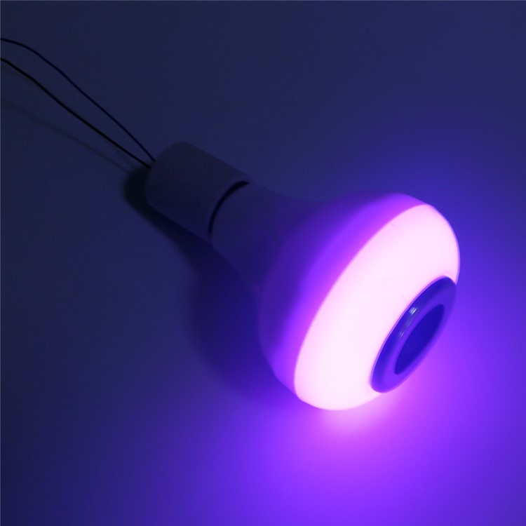 E27 5W Multi-color Dimmable LED Light Lamp with Wireless Bluetooth Stereo Speaker-10
