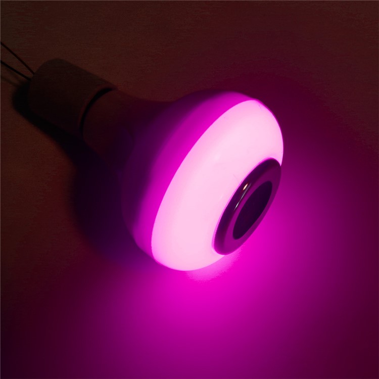E27 5W Multi-color Dimmable LED Light Lamp with Wireless Bluetooth Stereo Speaker-12