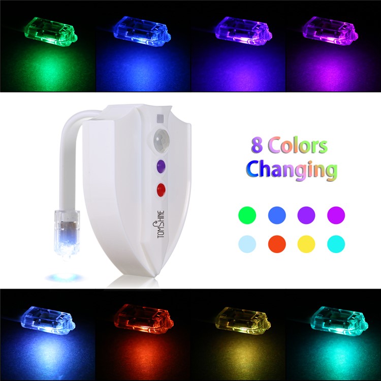 YK2248 8-Color Motion Activated Sensor Toilet Lamp UV Toilet Light-10