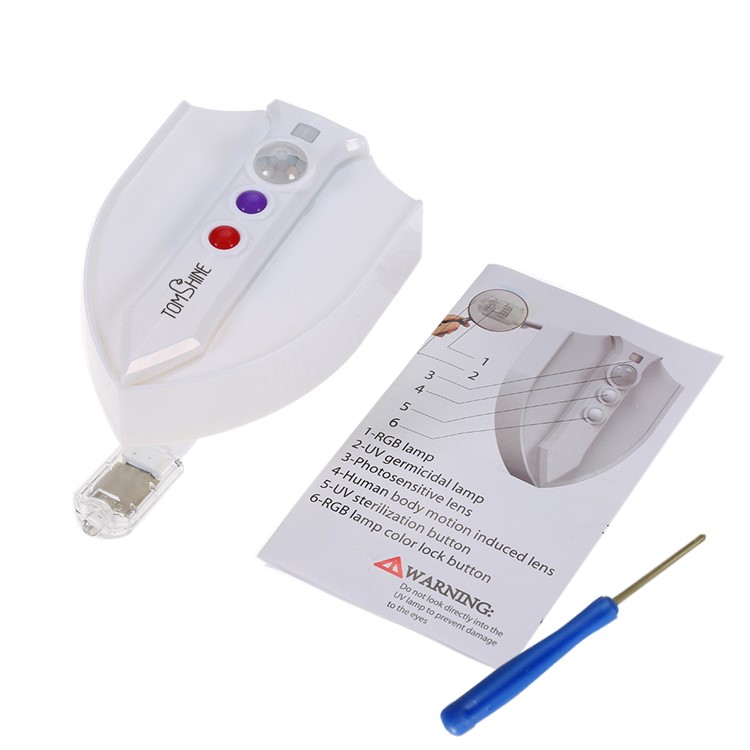 YK2248 8-Color Motion Activated Sensor Toilet Lamp UV Toilet Light-7