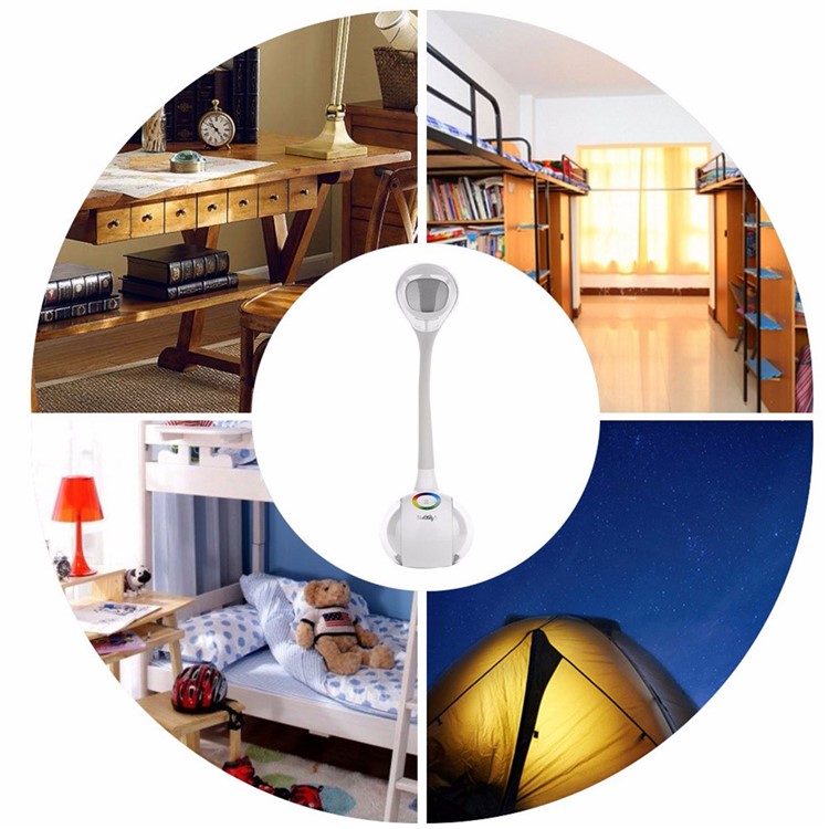 YK2234 USB Rechargeable Touch Control 3 Dimmable Night Light Eye Protection LED Table Lamp-10