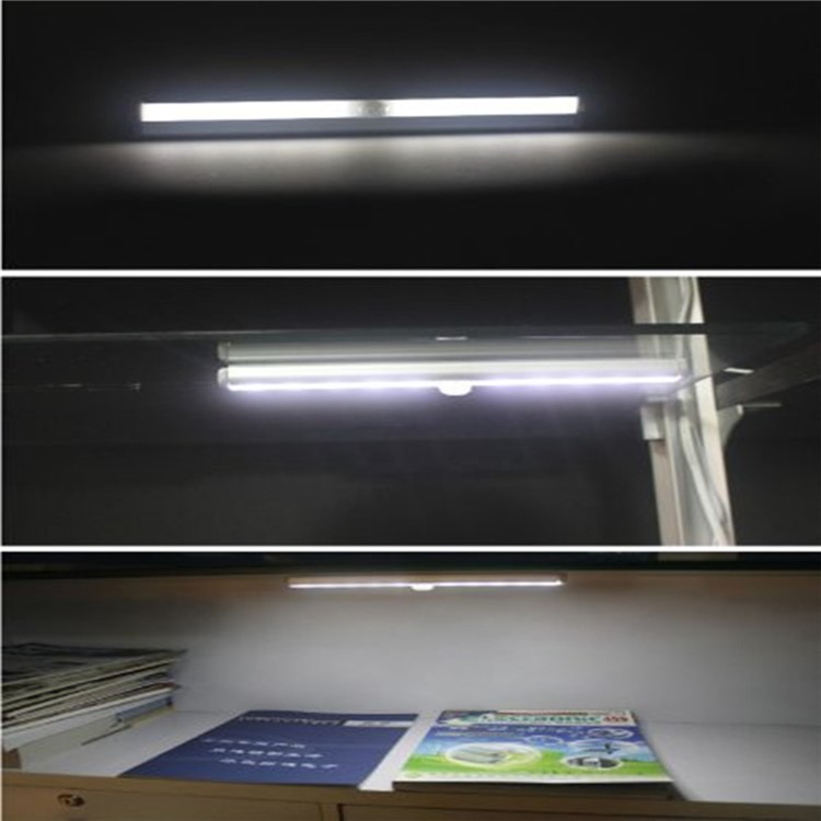 YK2247 USB Rechargeable Motion Activated PIR Sensing Light 10-LED Night Lamp - Cool White-18