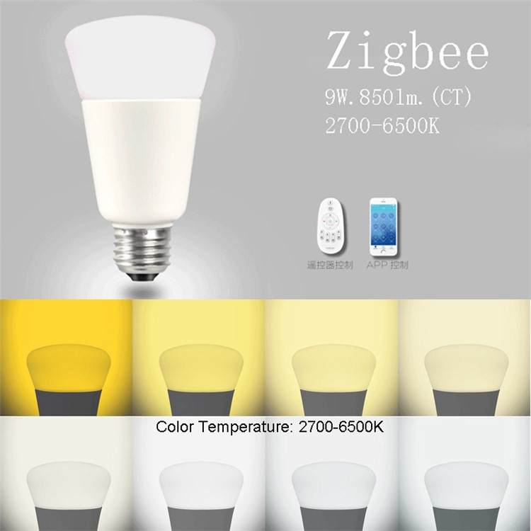 ZIGBEE E27 9W Home Dimmable Light Smart Bulb Support Smartphone APP Remote Control-14