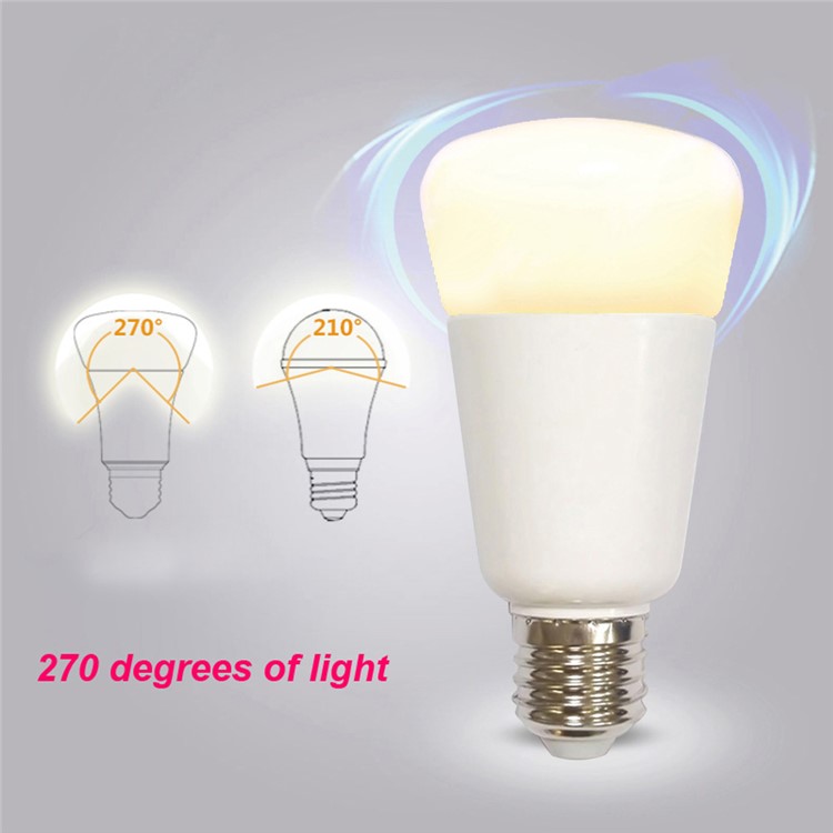 ZIGBEE E27 9W Home Dimmable Light Smart Bulb Support Smartphone APP Remote Control-6