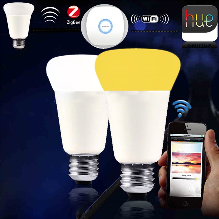 ZIGBEE E27 9W Home Dimmable Light Smart Bulb Support Smartphone APP Remote Control-7