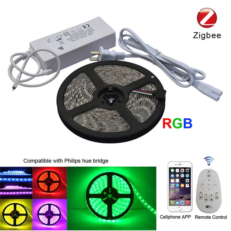 ZIGBEE 5m RGB 5050 SMD LED Light Strip Smart App Control LED Light Strip - EU Plug-1