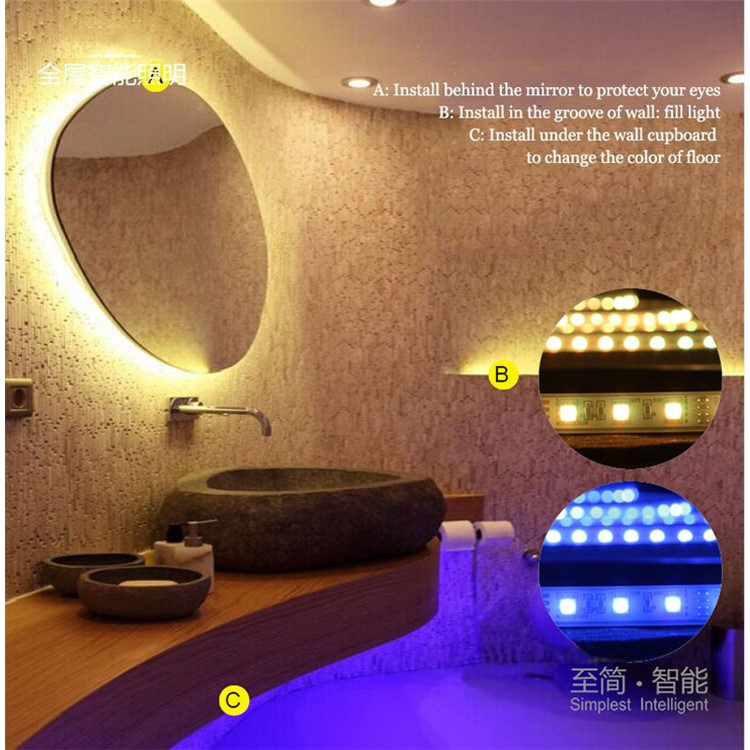ZIGBEE 5m RGB 5050 SMD LED Light Strip Smart App Control LED Light Strip - EU Plug-14
