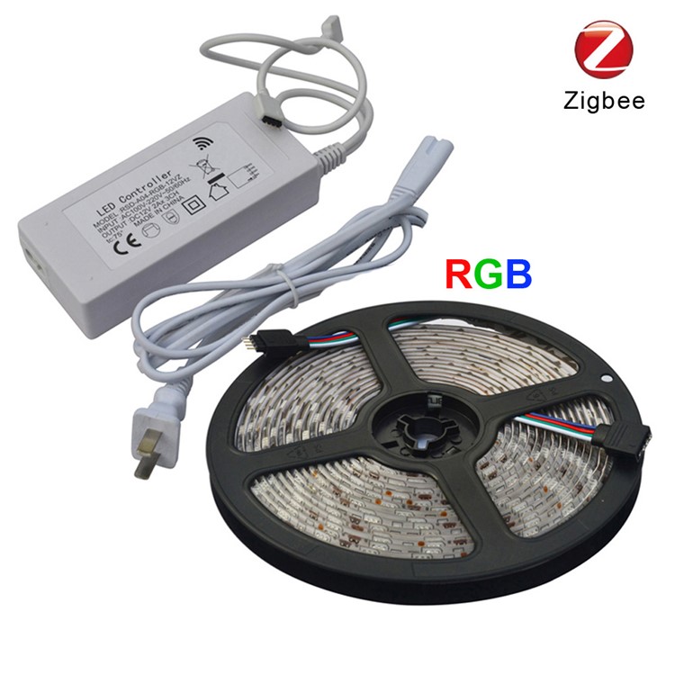 ZIGBEE 5m RGB 5050 SMD LED Light Strip Smart App Control LED Light Strip - EU Plug-2