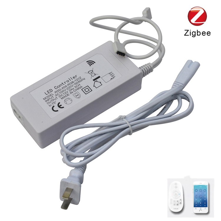 ZIGBEE RGB 5050 SMD 5m LED Light Strip Smart App Control Flexible RGB Strip Lights - US Plug-3