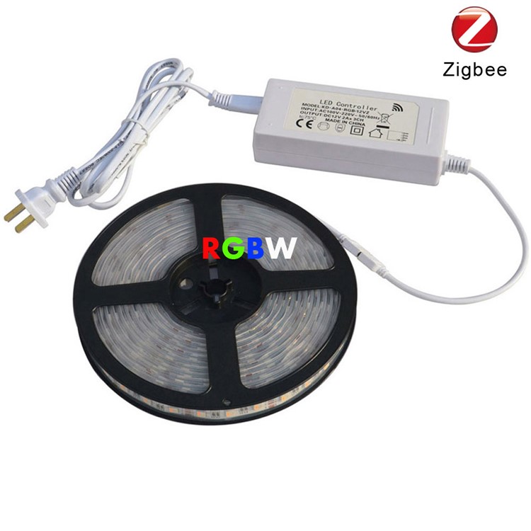 Zigbee 5M RGBW 5050 SMD LED Light Strip Mobile APP Control Smart Strip - EU Plug-2