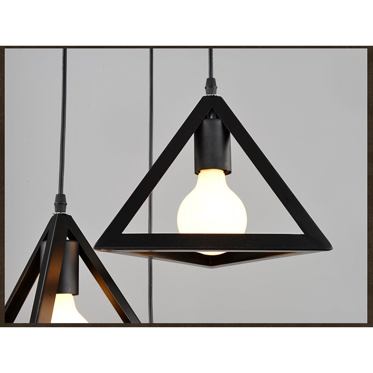 YouOKLight YK2401 Retro-industrial Triangular Pendant Light Chandeliers for Cafe Bar etc.-5