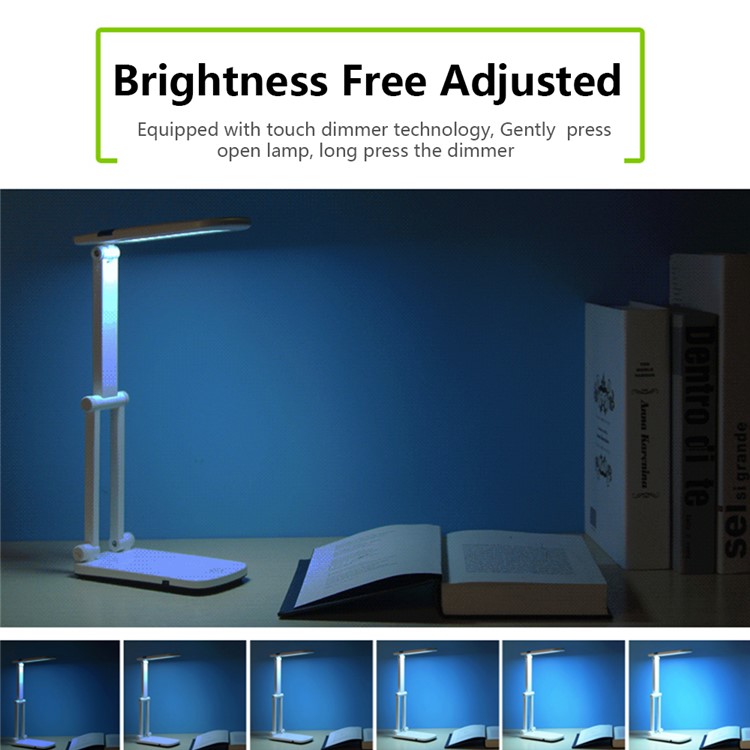 YAGE USB Rechargeable Foldable Touch Sensitive Dimming LED Table Light-3