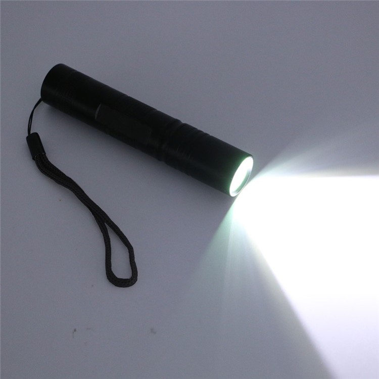 YK6203 Portable Rechargeable LED Flashlights for Camping Hiking Everyday Use - Black-12