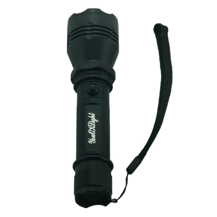 YK6201 Aluminum Alloy Portable Rechargeable Indoor Outdoor LED Flashlight 3-Mode - US Plug-2