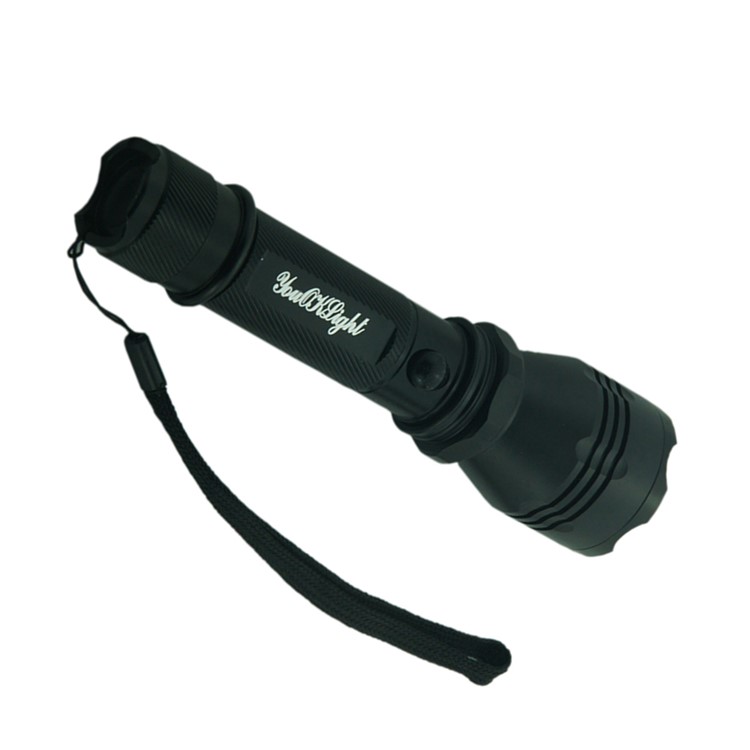 YK6201 Aluminum Alloy Portable Rechargeable Indoor Outdoor LED Flashlight 3-Mode - US Plug-3