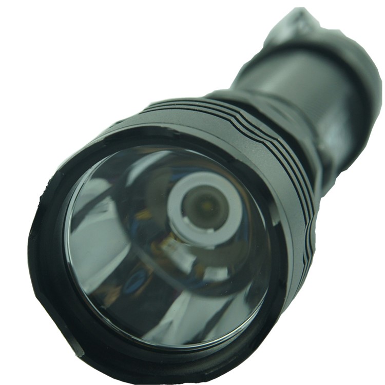 YK6201 Aluminum Alloy Portable Rechargeable Indoor Outdoor LED Flashlight 3-Mode - US Plug-4