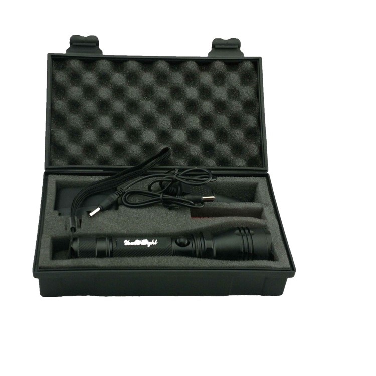 YK6201 Aluminum Alloy Portable Rechargeable Indoor Outdoor LED Flashlight 3-Mode - US Plug-6