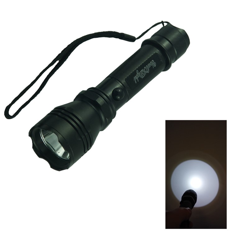 YK6201 Aluminum Alloy Portable Rechargeable Indoor Outdoor LED Flashlight 3-Mode - US Plug-7