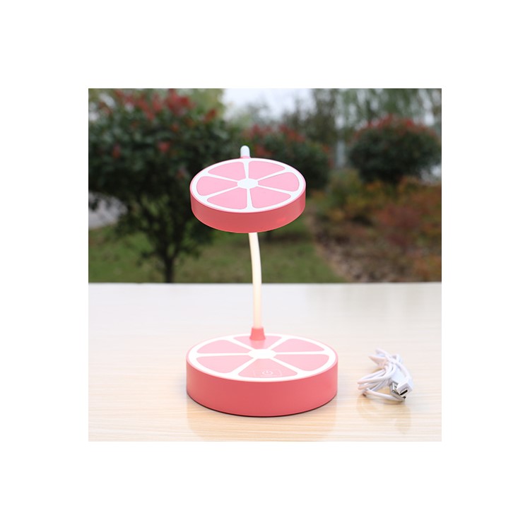 Fruit Cute Lollipop Design Three-mode brightness Eye-Protective Touch Control Desktop LED Lamp - Pink-1