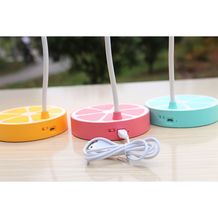 Fruit Cute Lollipop Design Three-mode brightness Eye-Protective Touch Control Desktop LED Lamp - Pink-14