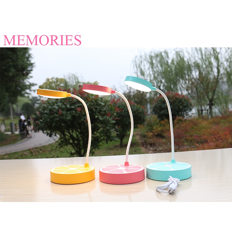 Fruit Cute Lollipop Design Three-mode brightness Eye-Protective Touch Control Desktop LED Lamp - Pink-15