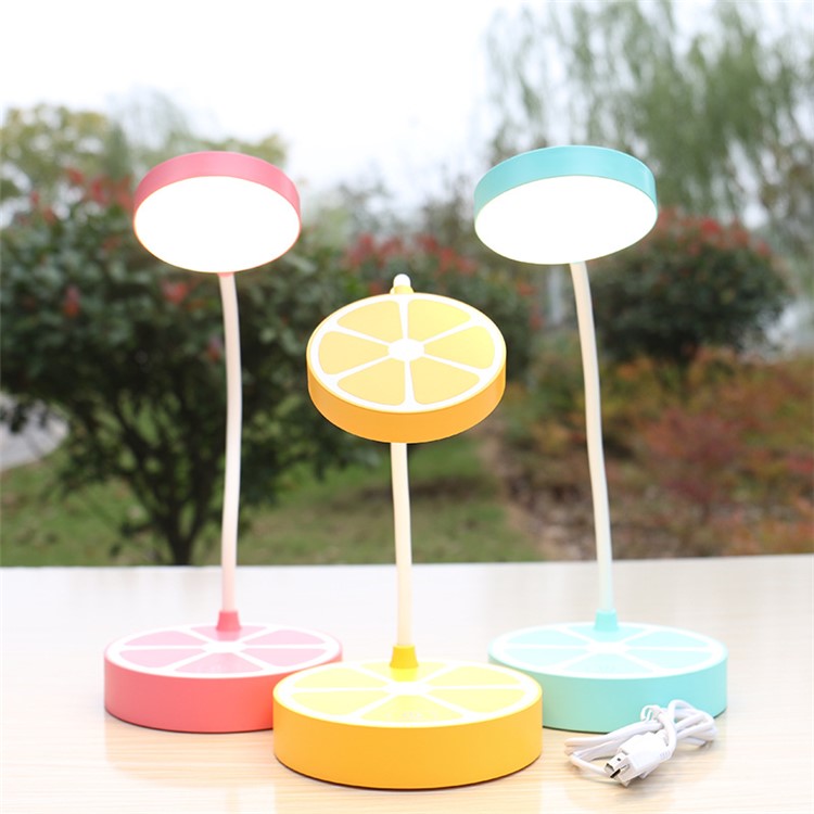 Fruit Cute Lollipop Design Three-mode brightness Eye-Protective Touch Control Desktop LED Lamp - Pink-2