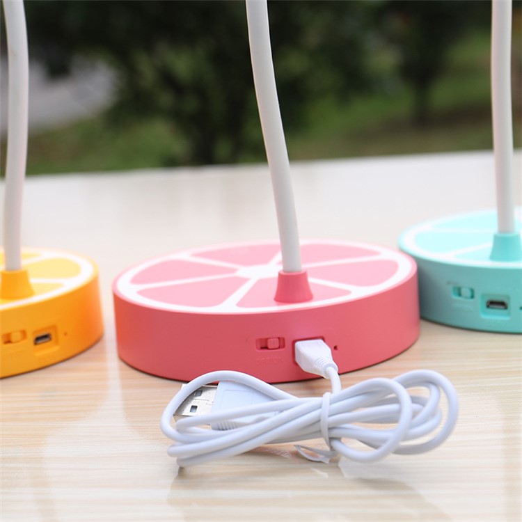 Fruit Cute Lollipop Design Three-mode brightness Eye-Protective Touch Control Desktop LED Lamp - Pink-3