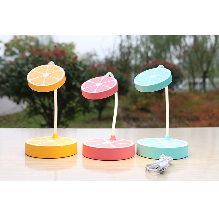 Fruit Cute Lollipop Design Three-mode brightness Eye-Protective Touch Control Desktop LED Lamp - Pink-5