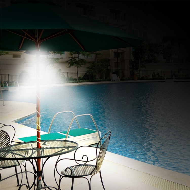 Patio Umbrella Light Cordless 28 LED Night Light 100 Lumens Decorative Hanging Ornaments Light - Black-10