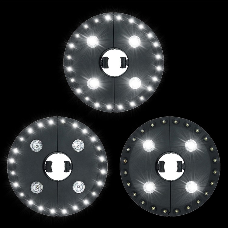 Patio Umbrella Light Cordless 28 LED Night Light 100 Lumens Decorative Hanging Ornaments Light - Black-9