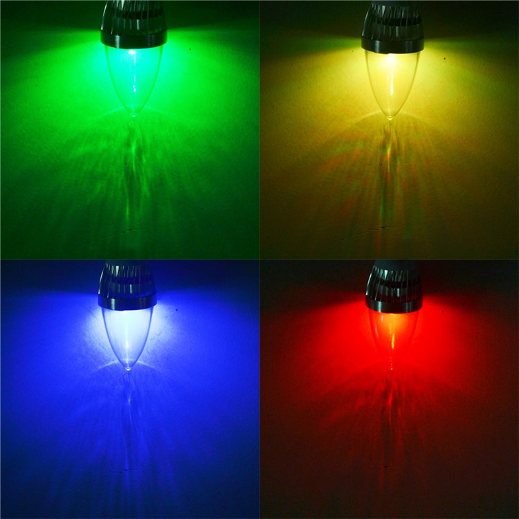 YouOKLight YK0322 E14 3W RGB Light Remote Control Candle Bulb - Silver-10