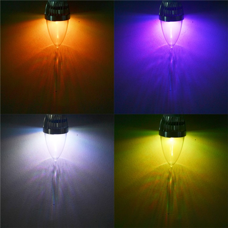 YouOKLight YK0322 E14 3W RGB Light Remote Control Candle Bulb - Silver-11