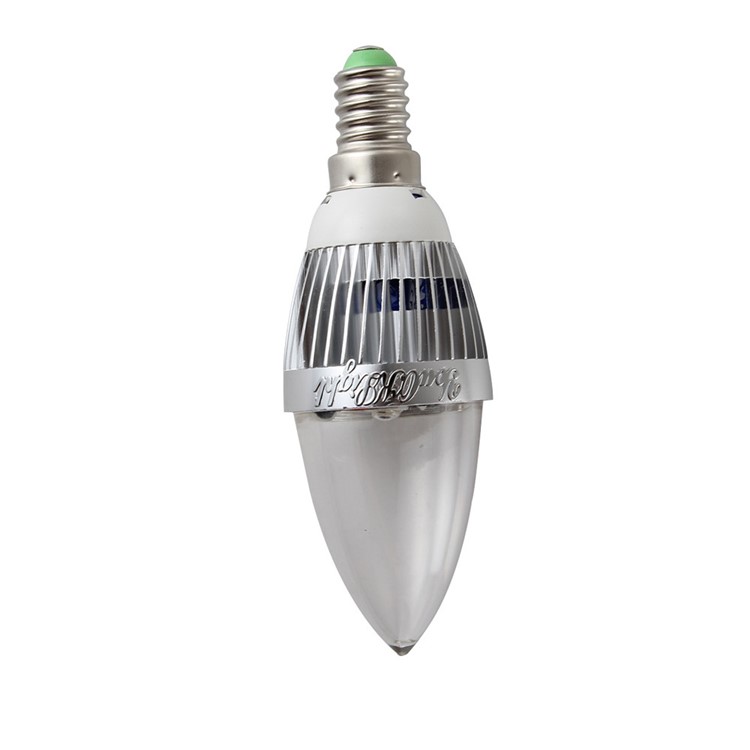 YouOKLight YK0322 E14 3W RGB Light Remote Control Candle Bulb - Silver-4