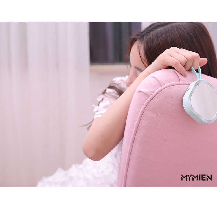 3500mAh External Power Bank Battery Charger with LED Light and Mirror - Pink-7