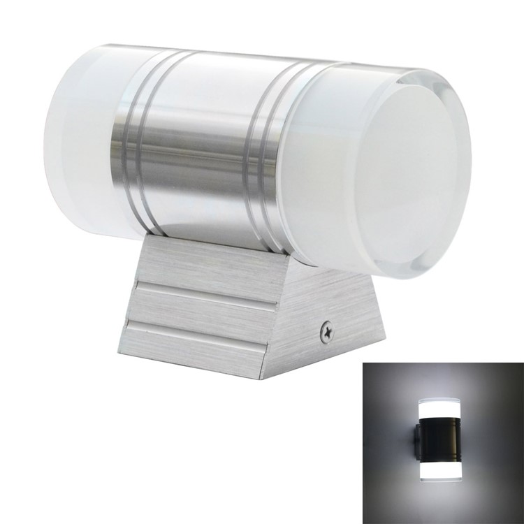 JIAWEN 2x3W COB 2-Head LED Wall Light Waterproof Wall Lamp AC 85-265V - Cool White-1