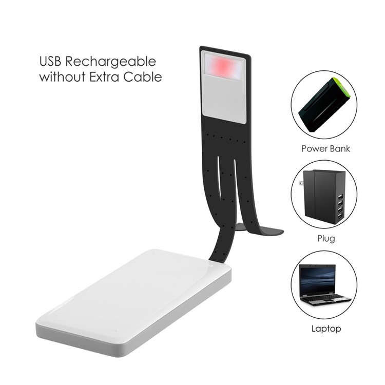 2-Brightness-Level Flexible Kindle Light E-Reader LED Reading Lamp Light USB Rechargeable-8