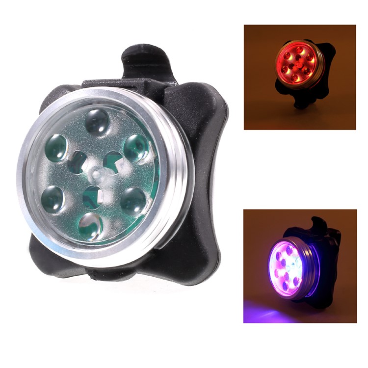 Charging Bicycle Lamp 6 Red SMD + 3 Blue SMD-1