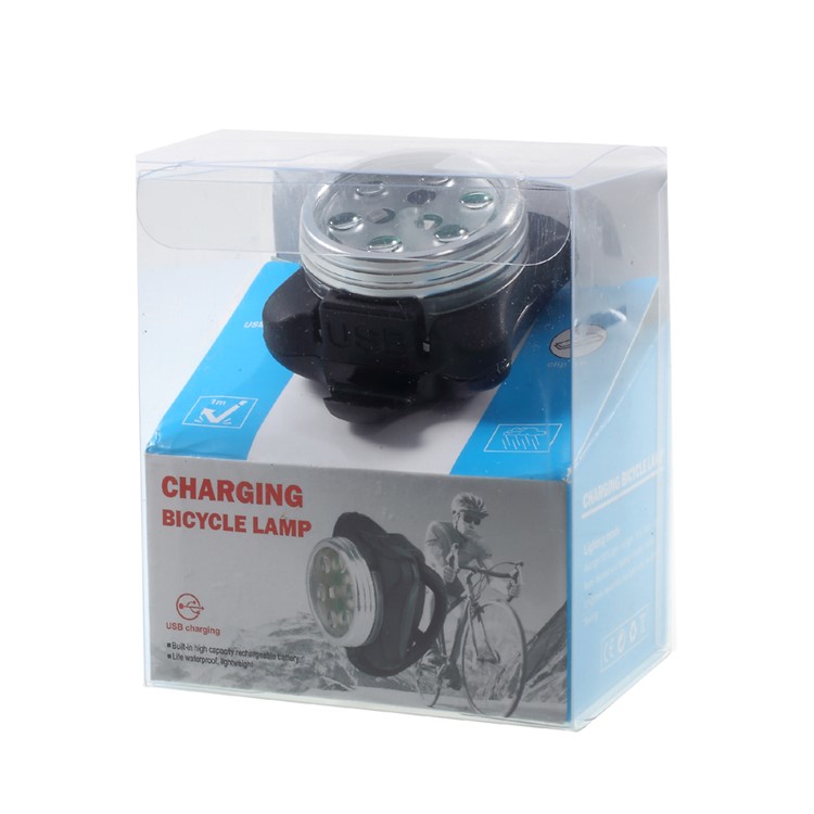Charging Bicycle Lamp 6 Red SMD + 3 Blue SMD-12