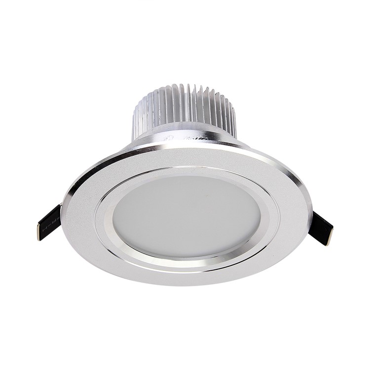 6 Pcs YK4412 7.5W Warm White Ceiling Light Lamp - Silver / Warm White-2