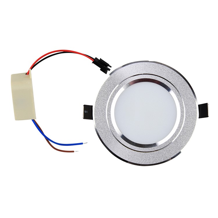 6 Pcs YK4412 7.5W Warm White Ceiling Light Lamp - Silver / Warm White-4