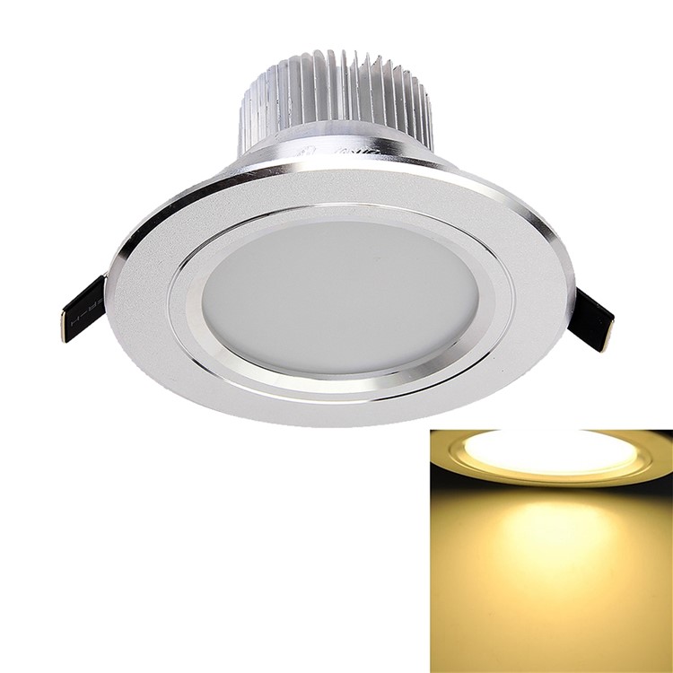 6 Pcs YK4412 7.5W Warm White Ceiling Light Lamp - Silver / Warm White-6