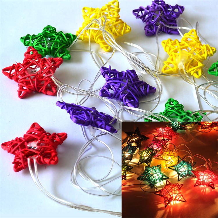 YK0410 Creative LED Star String Lights Set - EU Plug-1