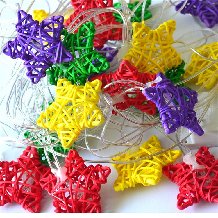 YK0410 Creative LED Star String Lights Set - EU Plug-2