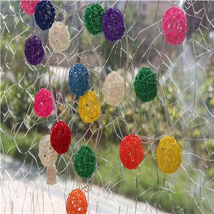 4M 20-LED RGB LED Rattan Ball String Light Lamp Christmas String Light for Decoration - US Plug-4