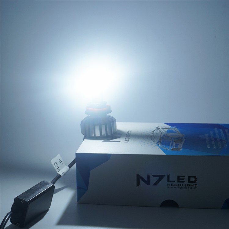 One Pair H8/H9/H11 N711 80W 8000LM 6000K Cool White LED Car Headlight-11