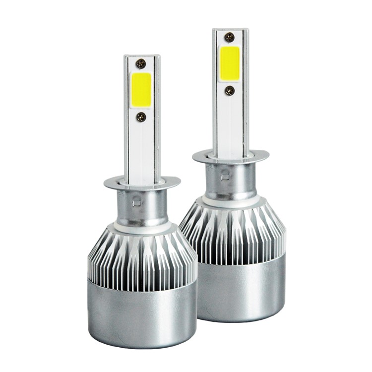 One Pair H1 C9 72W 7200LM 6000K Cool White LED Car Headlight-5