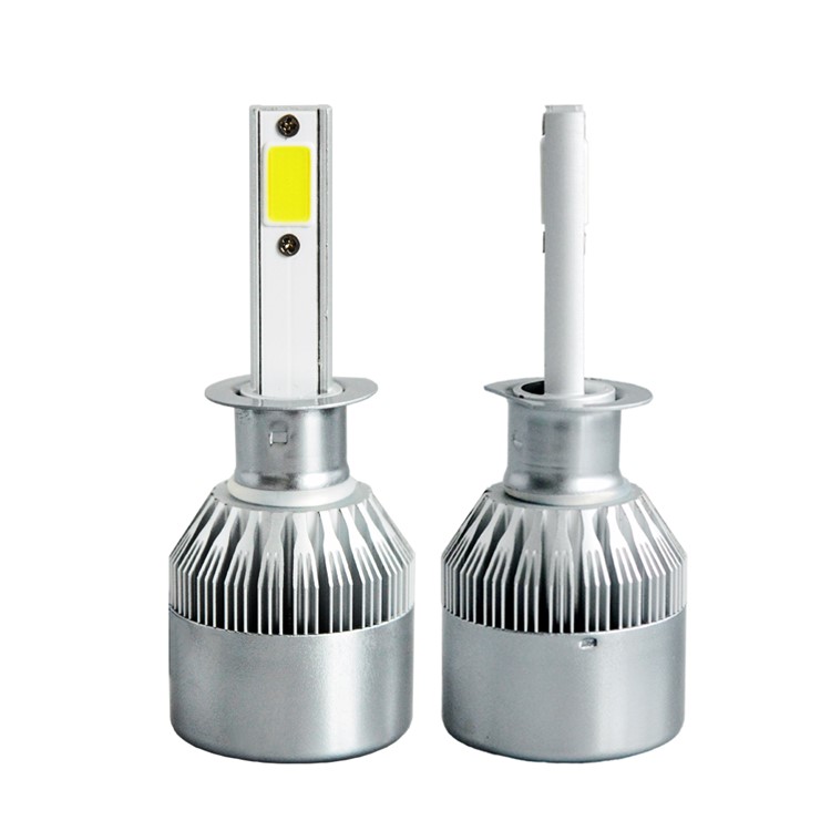 One Pair H1 C9 72W 7200LM 6000K Cool White LED Car Headlight-6