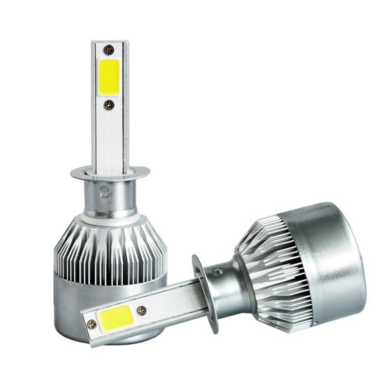 One Pair H1 C9 72W 7200LM 6000K Cool White LED Car Headlight-7